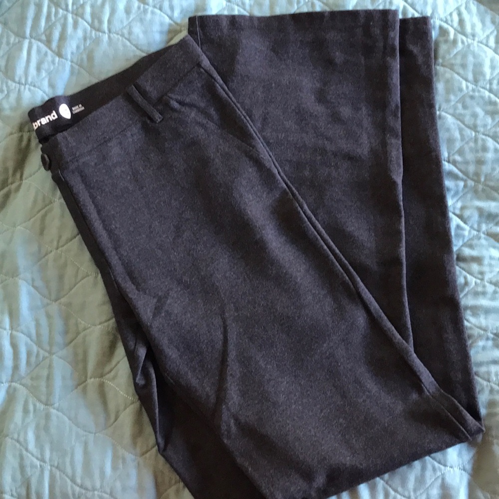 Betabrand dress pant yoga pants. Medium long grey